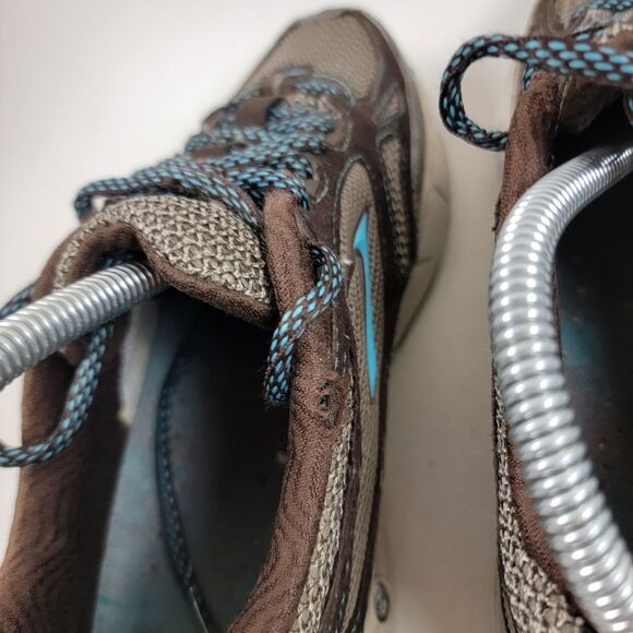 Brooks Cascadia 5 Women’s Trail Running Shoes Size 7.5 Brown Teal Blue - Picture 8 of 13